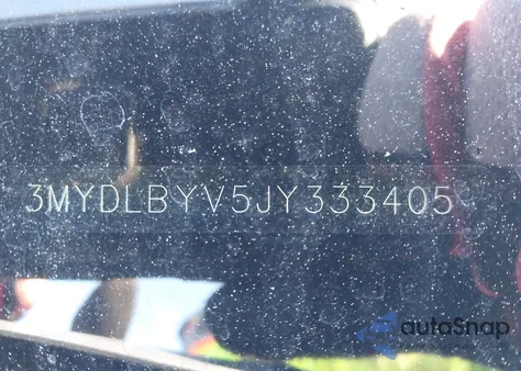 2018 Toyota Yaris Ia z USA, uszkodzony, nr VIN 3MYDLBYV5JY333405